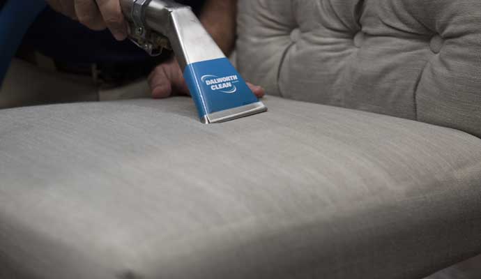 Upholstery deodorizing using equipment