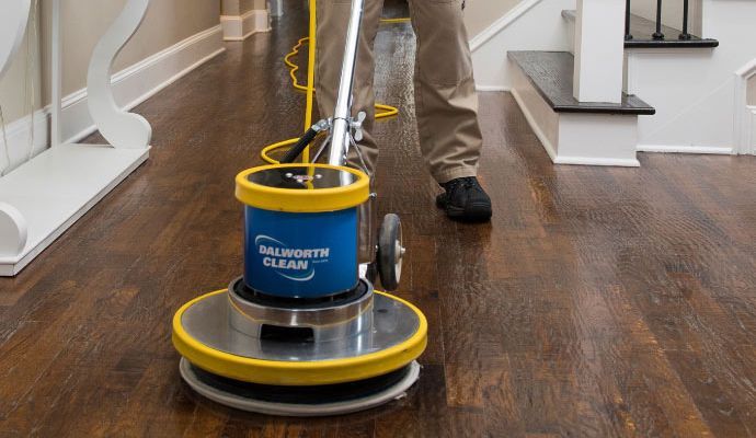 Hardwood floor cleaning witn dalworth clean machine