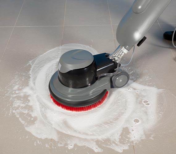 Kitchen floor cleaning