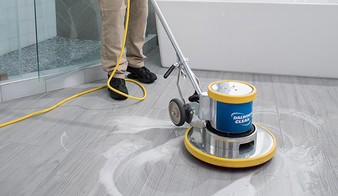 Stone floor cleaning