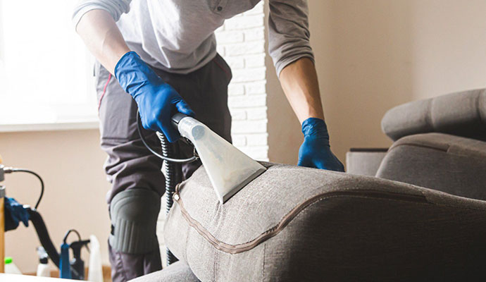 Upholstery deodorizing process